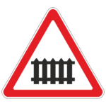 1.1 Железнодорожный переезд со шлагбаумом