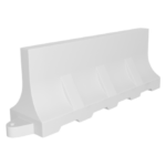 Дорожный барьер водоналивной, пластиковый БВ-2-Б (белый)