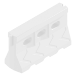 Дорожный барьер водоналивной, пластиковый СТРЕЛА (белый)