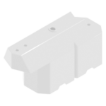 Дорожный блок водоналивной, пластиковый ТРАССА (белый)