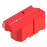 Дорожный блок водоналивной, пластиковый ТРАССА (красный)