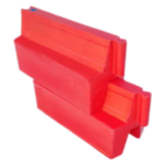 Дорожный водоналивной вкладывающийся барьер, пластиковый БВ-В-1-К (красный)