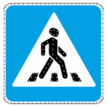 Импульсный светодиодный знак 5.19.2 Пешеходный переход (Тип 2) односторонний