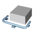 Колесоотбойник металлический для защиты колонн К-6