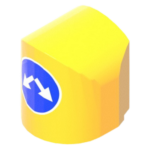 Пластиковый осевой дорожный разделительный буфер БДБ-2