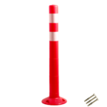 Столбик сигнальный упругий ССУ-750-2 с крепежом (мягкий, гибкий, парковочный дорожный столбик)