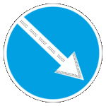 Светодиодный знак 4.2.1 Объезд препятствия справа (Тип 1)